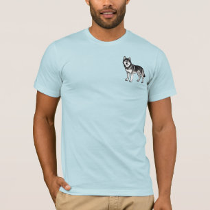 Camiseta Presente de cachorro Husky de desenho animado pret