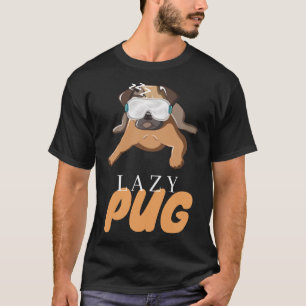 Camiseta Presente de Cachorro Preguiçoso Presente Clássic