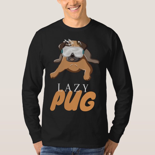 Camiseta Presente de Cachorro Preguiçoso Presente Clássico  (Frente)