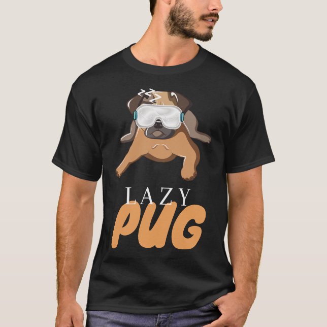 Camiseta Presente de Cachorro Preguiçoso Presente Clássico  (Frente)