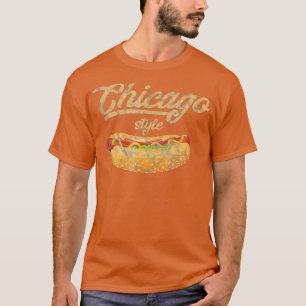 Camiseta Presente de cachorro quente com estilo Chicago