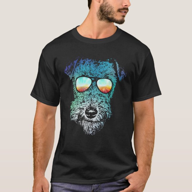 Camiseta Presente de cachorro Terrier galês Disco Groovy pa (Frente)