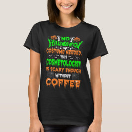 Camiseta Presente de Café Assustador do Costume de Hallowee