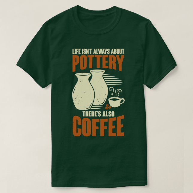 Camiseta Presente de café com café ceramista (Frente do Design)