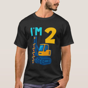 Camiseta Presente de Caminhão de Perfuração de Aniversário
