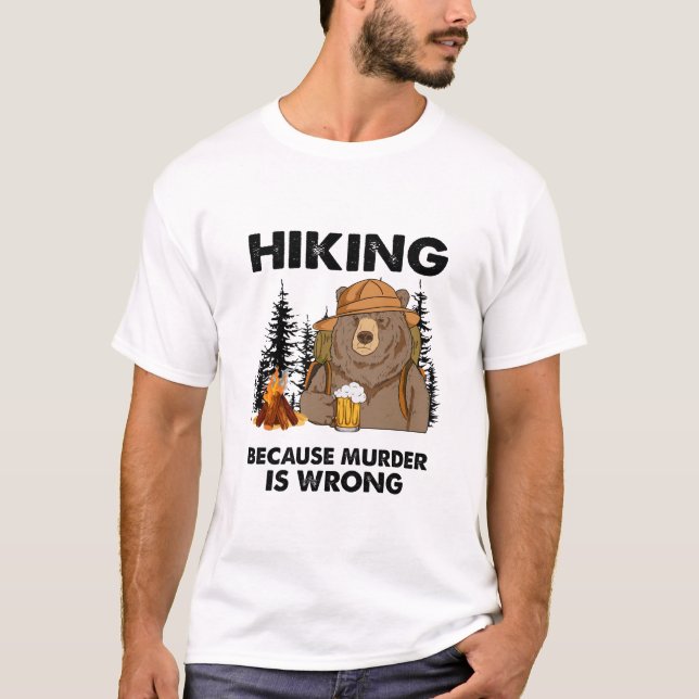 Camiseta Presente de Camper | Aniversário do Urso de Caminh (Frente)