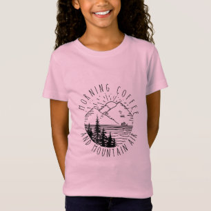 Camiseta Presente de Camper Café De Manhã E Xmas De Ar De