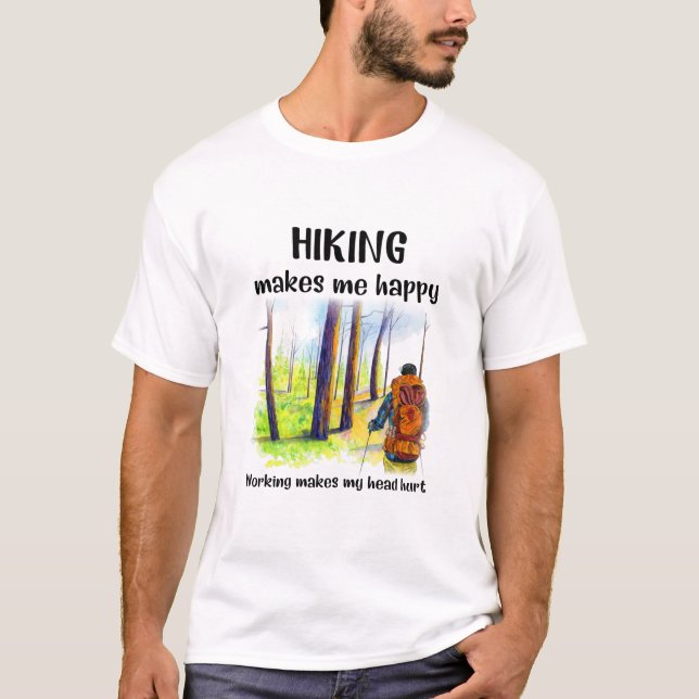 Camiseta Presente de Camper | Caminho Faz-Me Feliz Aniversá (Frente)