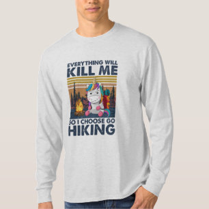 Camiseta Presente de Camper Escolho Ir Andar de Itinerári