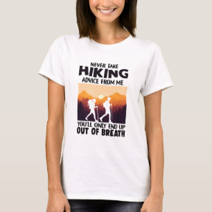 Camiseta Presente de Camper Nunca Receba Conselhos De Cam