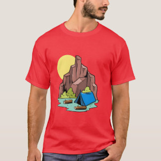 Camiseta Presente de Camping Acampamento Acampamento Campin