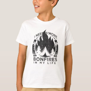 Camiseta Presente de Camping Campfire