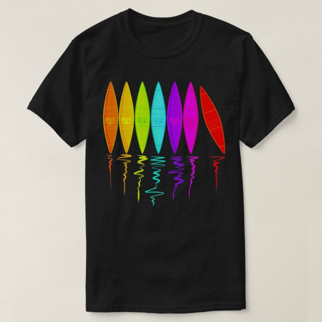 Camiseta Presente de canoa para canoagem do lago Boat Trip  (Frente do Design)