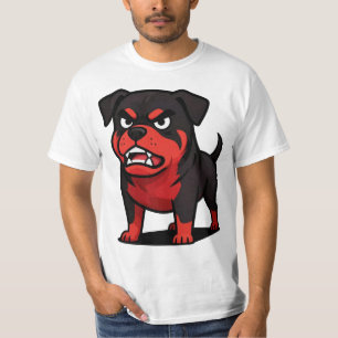 Camiseta Presente de cão de desenho animado Rottweiler zang