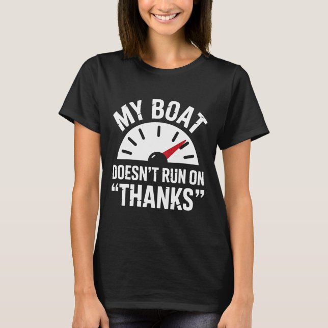 Camiseta Presente de Capitão de Barco Engraçado Não Funcion (Frente)