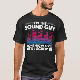 Camiseta Presente de Cara de som engraçado para o técnico