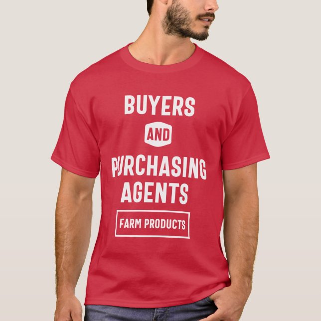 Camiseta Presente de Cargo de Compradores e Agentes de Comp (Frente)