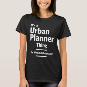 Camiseta Presente de Cargo do Planejador Urbano