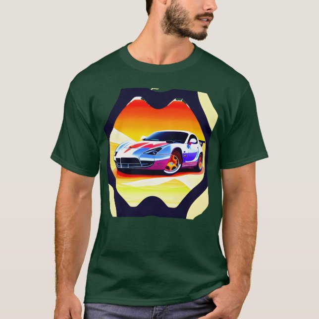 Camiseta Presente de carro de balanço para menino (Frente)