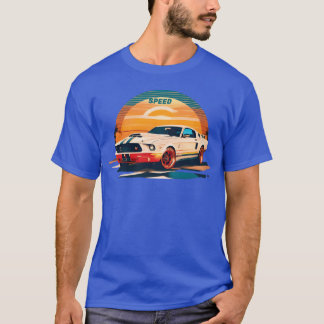 Camiseta Presente de carro esportivo retrô