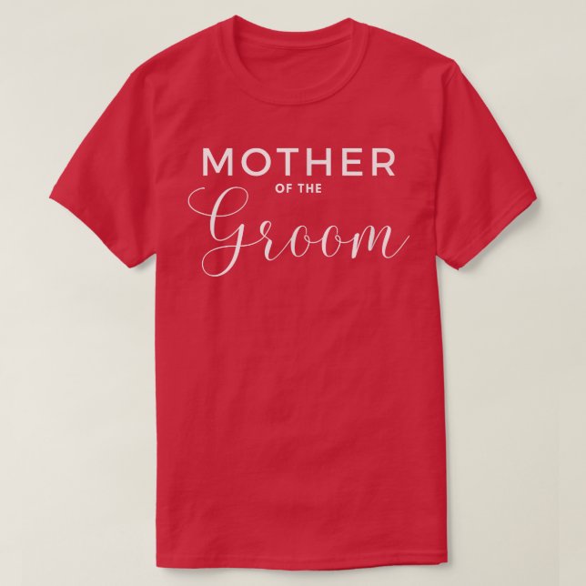 Camiseta Presente de casamento da mãe do noivo  (Frente do Design)