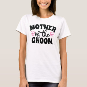 Camiseta Presente de casamento da mãe do noivo para a mãe d
