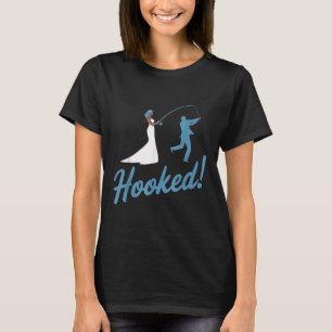 Camiseta Presente de Casamento Engraçado do Noivo Pescador