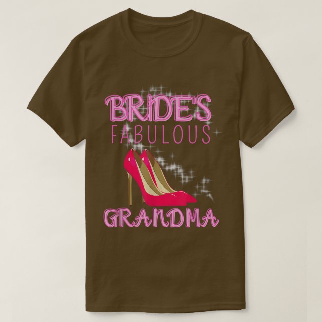 Camiseta Presente de Casamento Familiar Brinca Fabulosa Avó (Frente do Design)
