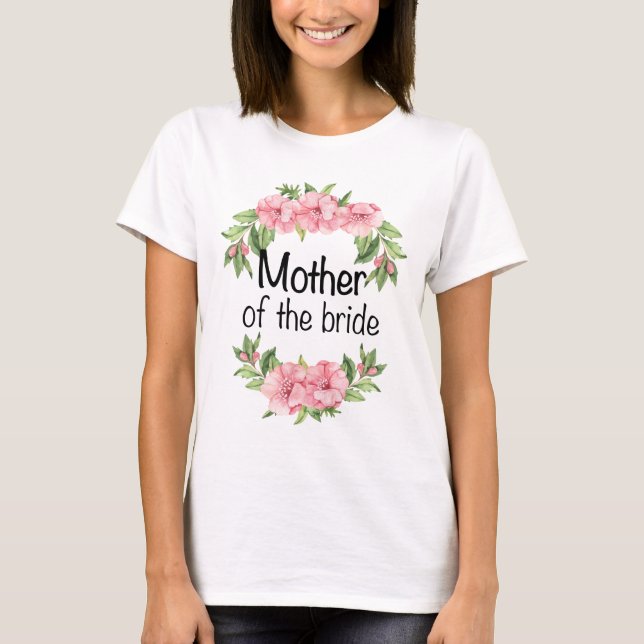Camiseta Presente de casamento para a mãe noiva da noiva (Frente)