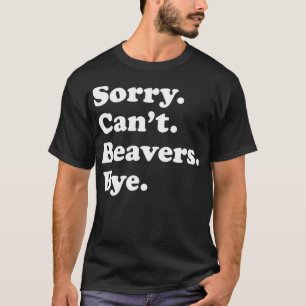 Camiseta Presente de castor engraçado para homens Meninos o