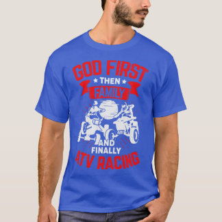 Camiseta Presente de Cavaleiro de Quad Bike com Corrida ATV