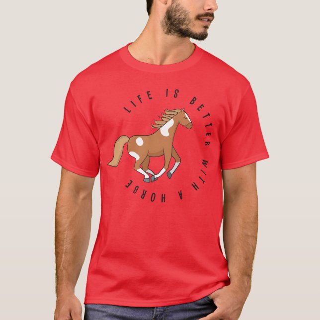 Camiseta Presente de Cavalo Sayings (Frente)