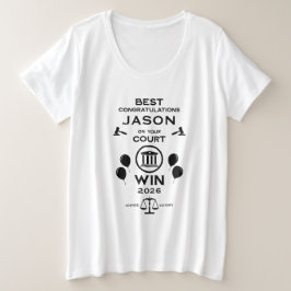 Camiseta Presente de Celebração da Vitória da Lei