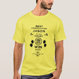 Camiseta Presente de Celebração da Vitória da Lei