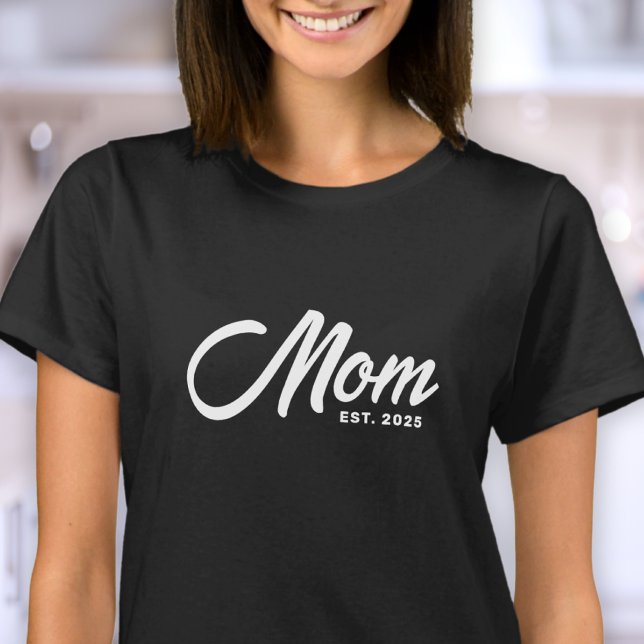 Camiseta Presente de Chá de Bebê para Nova Mãe Estabelecida (Criador carregado)