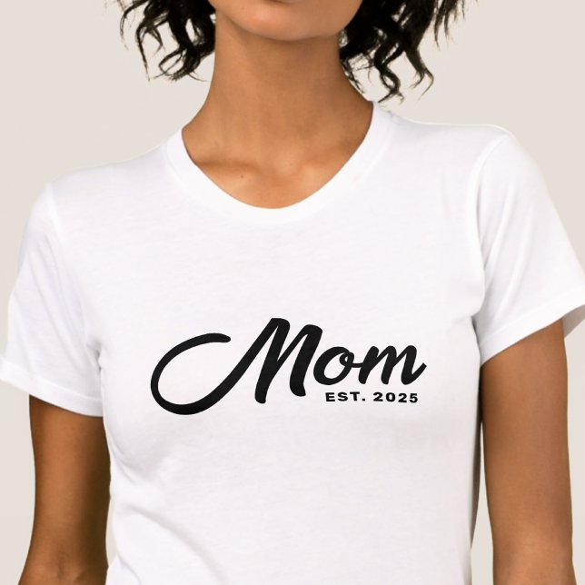 Camiseta Presente de Chá de Bebê para Nova Mãe Estabelecida (Criador carregado)