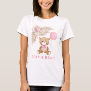 Camiseta Presente de Chá de Menina do Balão de Bebê do Urso