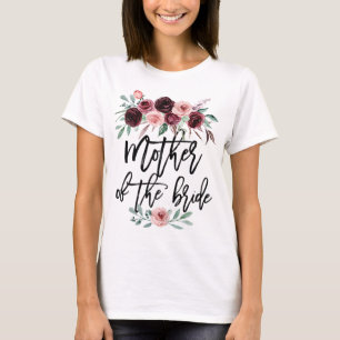 Camiseta Presente de Chá de Noiva para a Noiva Mãe Mãe da N