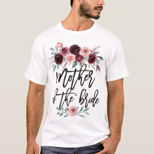 Camiseta Presente de Chá de Noiva para a Noiva Mãe Mãe da N