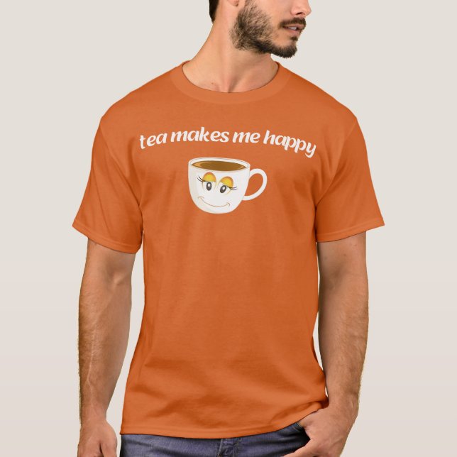 Camiseta Presente de chá que me faz feliz (Frente)