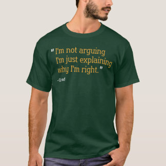 Camiseta Presente de Chad Citação Engraçado Aniversário Nom