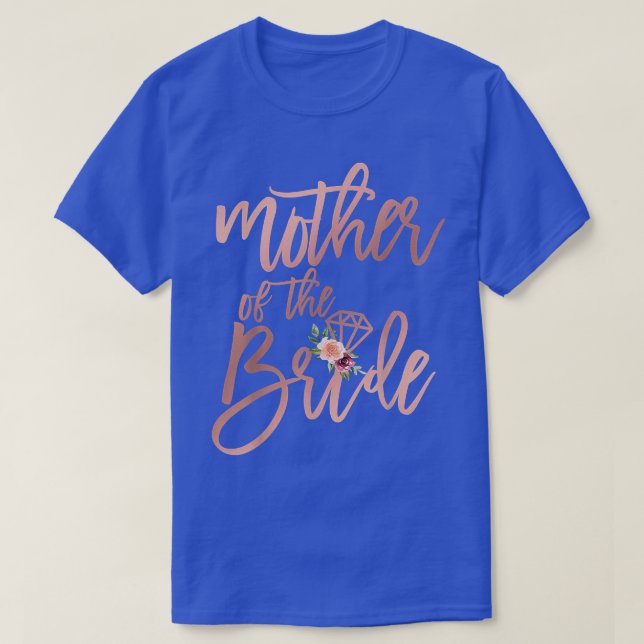 Camiseta Presente de Chuveiro de Noiva Para a Mãe da Noiva (Frente do Design)
