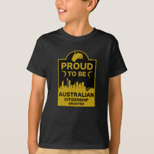 Camiseta Presente de cidadania australiana