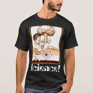 Camiseta Presente de ciência vintage bomba atômica engraçad