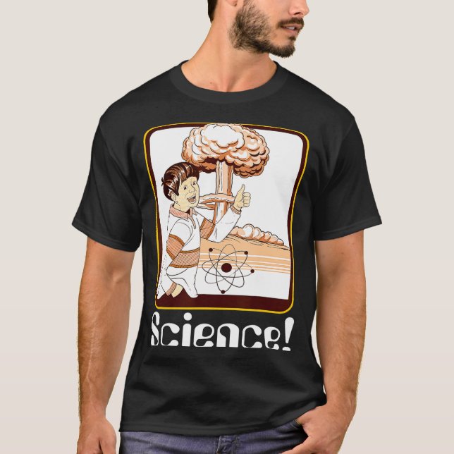 Camiseta Presente de ciência vintage bomba atômica engraçad (Frente)