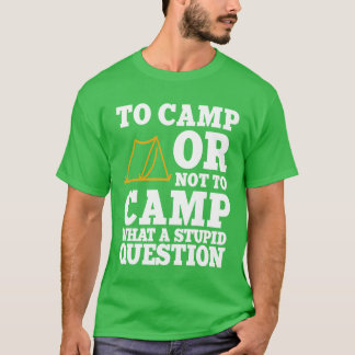 Camiseta Presente de citação de amante de acampamento engra