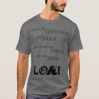 Camiseta Presente de citação de Loki