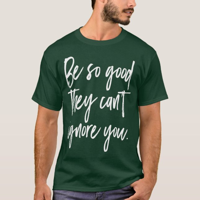 Camiseta Presente de citação de sucesso motivacional (Frente)