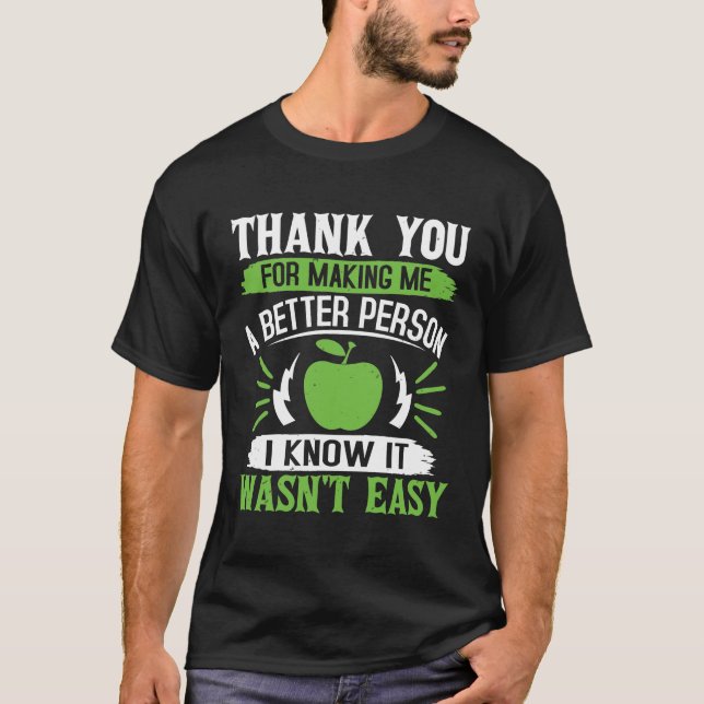 Camiseta Presente de citação do professor (Frente)