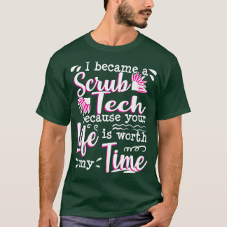 Camiseta Presente de citação do Surgist Tecnológico Scrub T